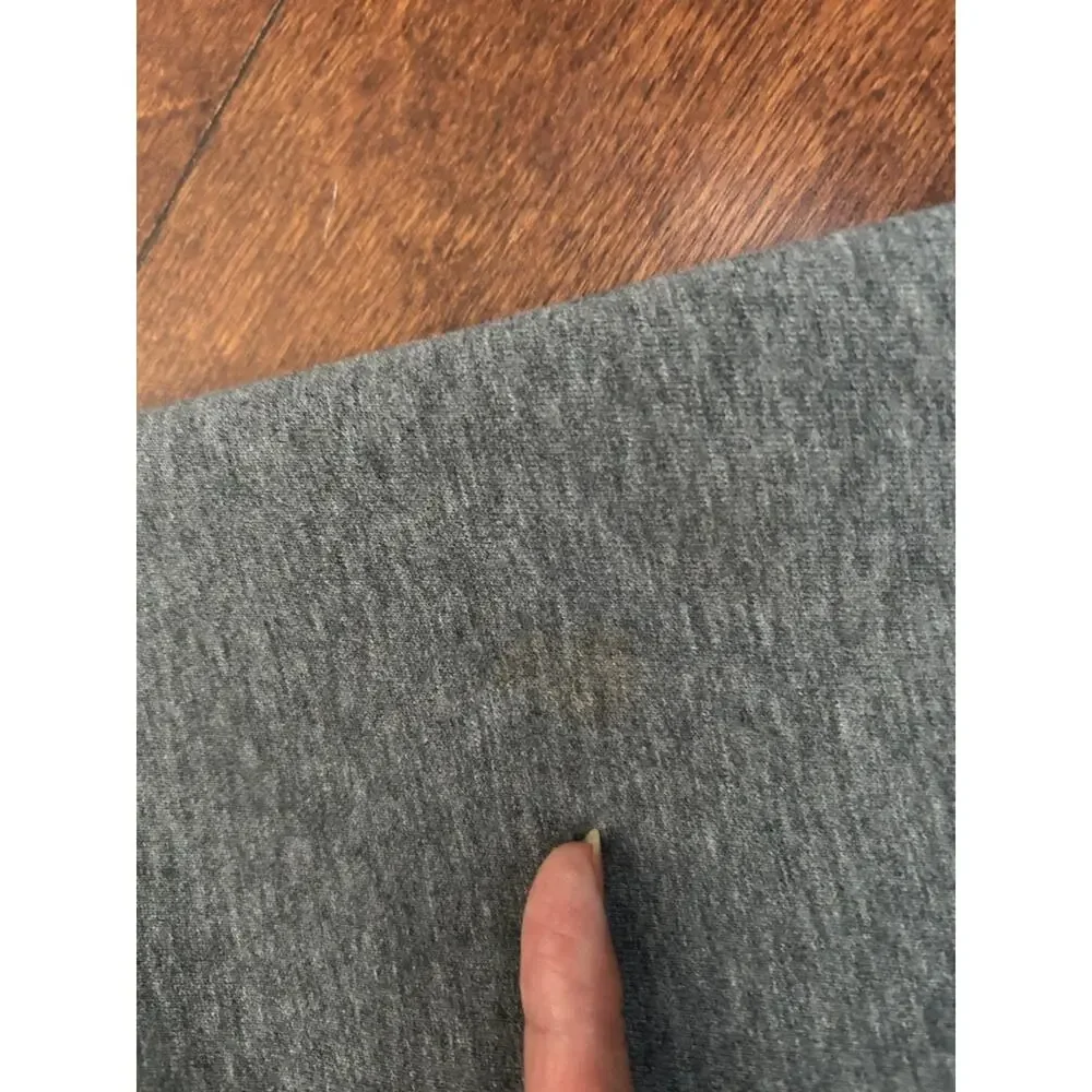 N°21 Women’s Gray Logo Crewneck with Velvet Patch Letters, Size Medium (It42)